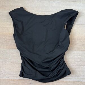 Hazel Boutique Black Backless Crop Top XS